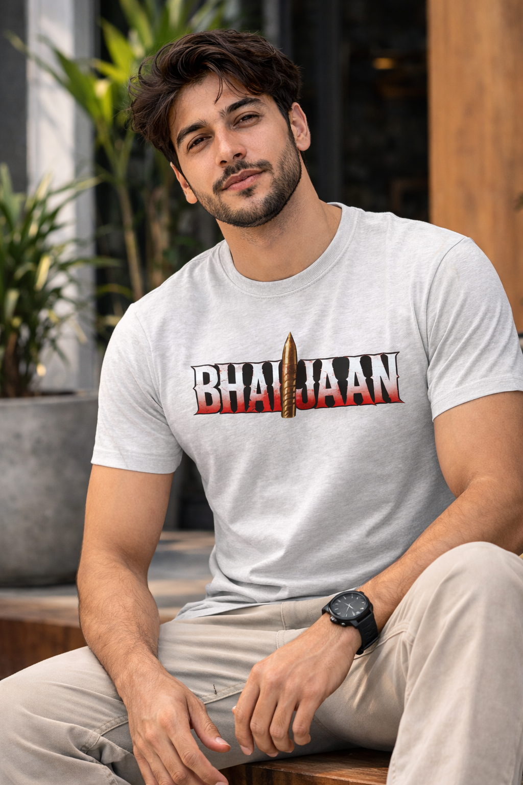 Bhaijaan Graphic Printed T-Shirt | Premium Cotton Regular Fit | AK Outfits