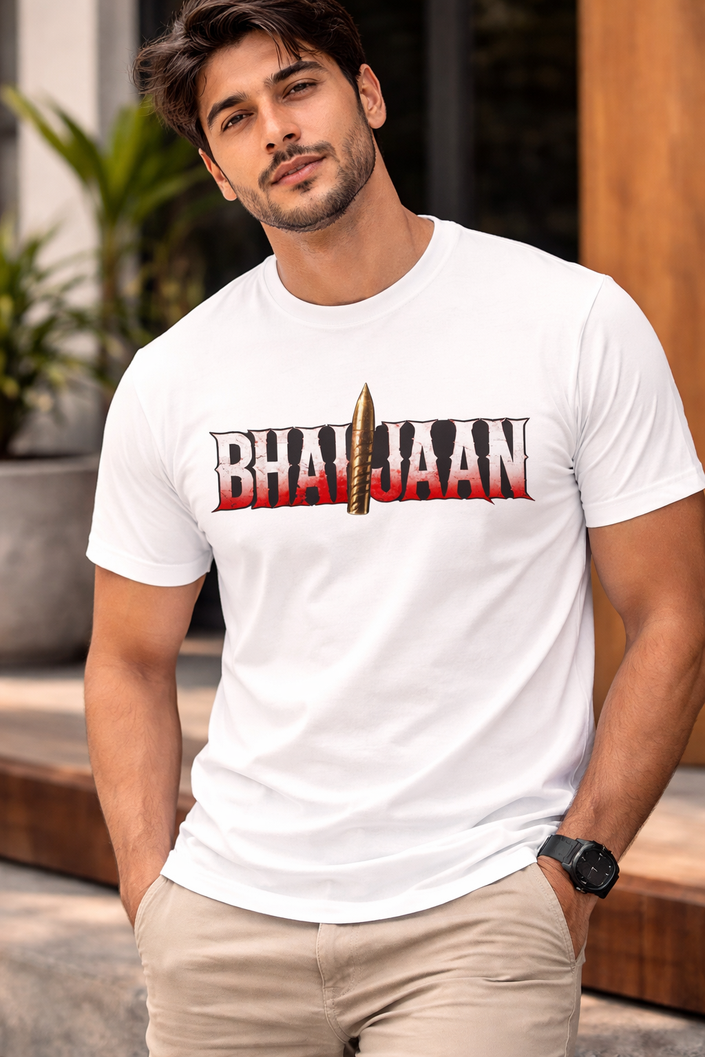 Bhaijaan Graphic Printed T-Shirt | Premium Cotton Regular Fit | AK Outfits
