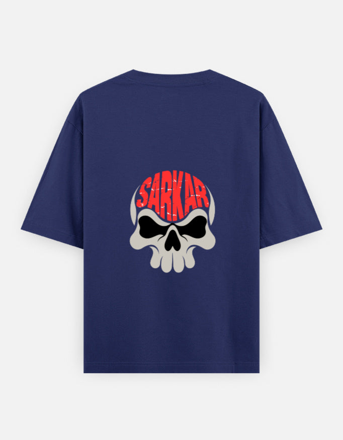 AkOutfits Sarkar Skull Oversized T-Shirt – Bold Streetwear Design